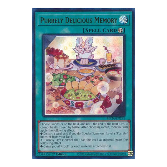 Purrely Delicious Memory (MP24) #MP24-EN291 Ultra Rare (1st Edition Near Mint) 25th Anniversary Tin: Dueling Mirrors YuGiOh: 2024