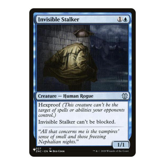Invisible Stalker (ZNC) (LIST) #027 Uncommon (Lightly Played) The List Reprints Magic: The Gathering: 2026