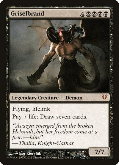 Griselbrand (AVR) #106 Mythic Rare (Near Mint) Avacyn Restored Magic: The Gathering: 2012