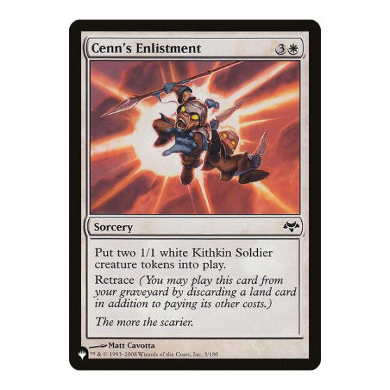 Cenn's Enlistment (LIST) #3/180 Common (Lightly Played) The List Reprints Magic: The Gathering: 2026