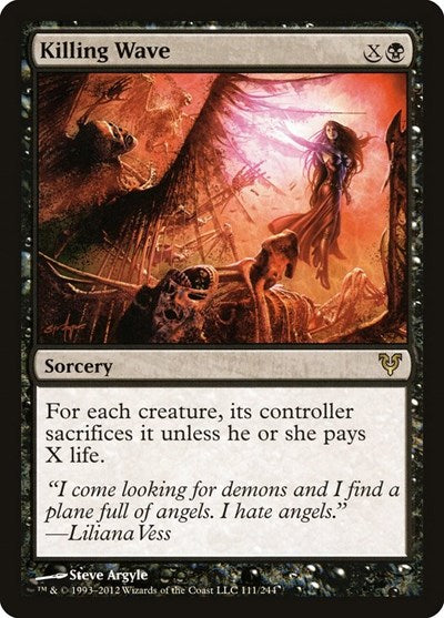 Killing Wave (AVR) #111 Rare (Lightly Played) Avacyn Restored Magic: The Gathering: 2012