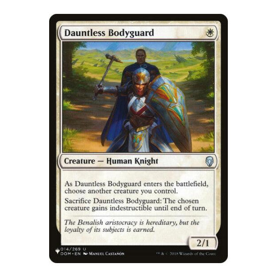 Dauntless Bodyguard (LIST) #014/269 Uncommon (Lightly Played) The List Reprints Magic: The Gathering: 2026