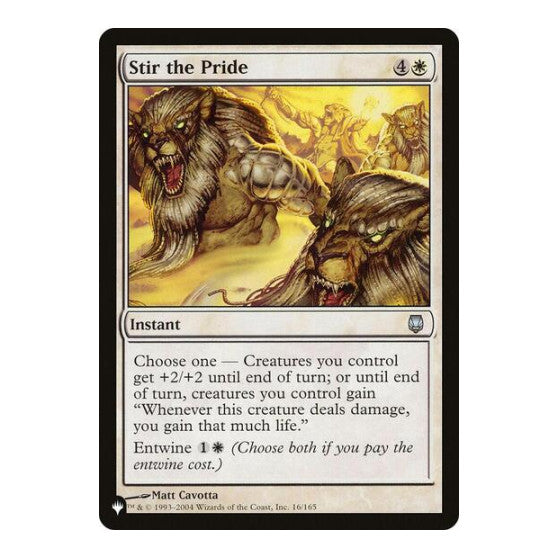 Stir the Pride (LIST) #16/165 Uncommon (Lightly Played) The List Reprints Magic: The Gathering: 2026