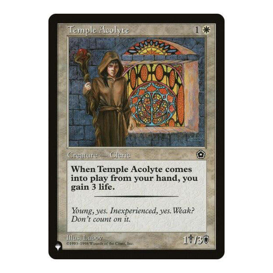 Temple Acolyte (LIST) #P02-23 Common (Lightly Played) The List Reprints Magic: The Gathering: 2026