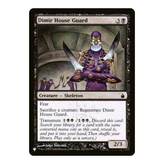 Dimir House Guard (LIST) #83/306 Common (Lightly Played) The List Reprints Magic: The Gathering: 2026