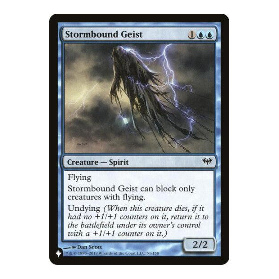 Stormbound Geist (LIST) #51/158 Common (Lightly Played) The List Reprints Magic: The Gathering: 2026