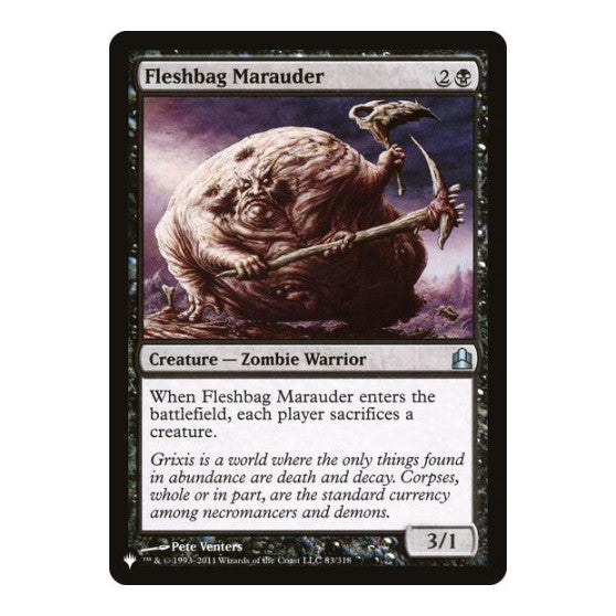 Fleshbag Marauder (LIST) #83/318 Uncommon (Lightly Played) The List Reprints Magic: The Gathering: 2026