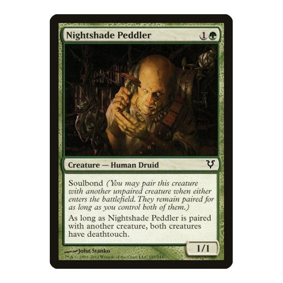 Nightshade Peddler (AVR) #187 Common (Heavily Played) Avacyn Restored Magic: The Gathering: 2012