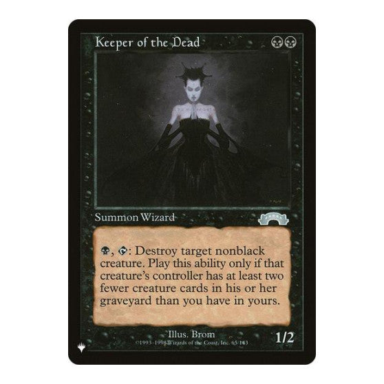 Keeper of the Dead (LIST) #65/143 Uncommon (Lightly Played) The List Reprints Magic: The Gathering: 2026