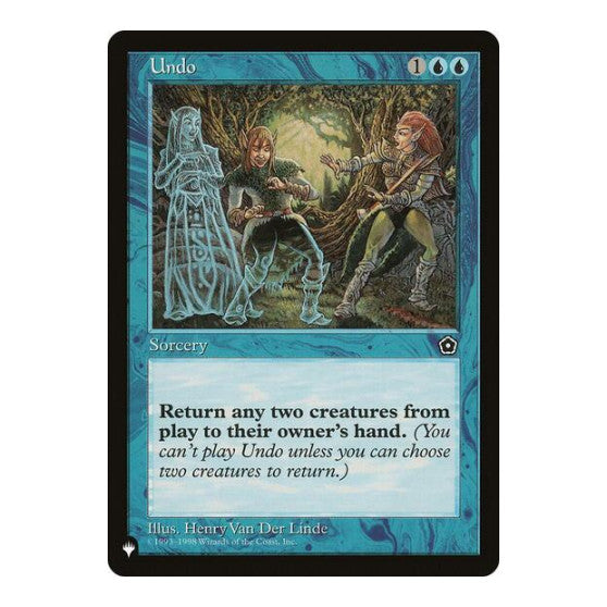 Undo (LIST) #P02-59 Uncommon (Lightly Played) The List Reprints Magic: The Gathering: 2026