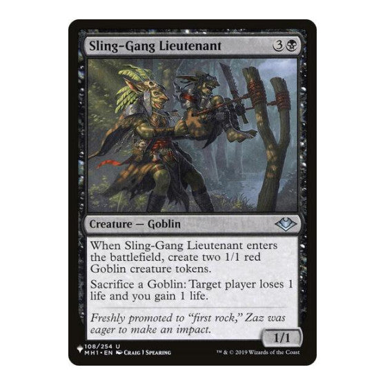 Sling-Gang Lieutenant (LIST) #108/254 Uncommon (Lightly Played) The List Reprints Magic: The Gathering: 2026