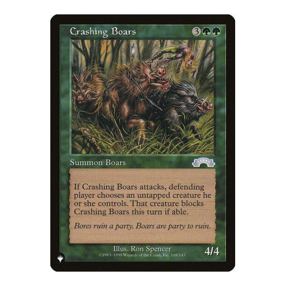 Crashing Boars (LIST) #108/143 Uncommon (Lightly Played) The List Reprints Magic: The Gathering: 2026