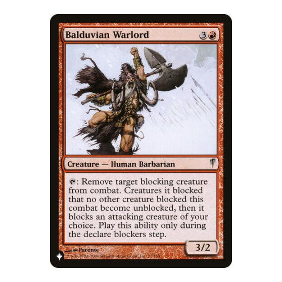 Balduvian Warlord (LIST) #77/155 Uncommon (Lightly Played) The List Reprints Magic: The Gathering: 2026