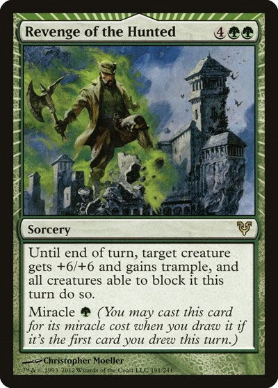 Revenge of the Hunted (AVR) #191 Rare (Moderately Played) Avacyn Restored Magic: The Gathering: 2012