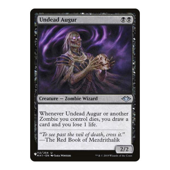 Undead Augur (LIST) #112/254 Uncommon (Lightly Played) The List Reprints Magic: The Gathering: 2026