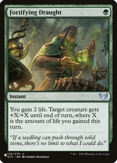 Fortifying Draught (LIST) #132/275 Uncommon (Lightly Played) The List Reprints Magic: The Gathering: 2026