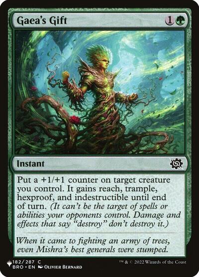 Gaea's Gift (LIST) #BRO-182 Common (Lightly Played) The List Reprints Magic: The Gathering: 2026