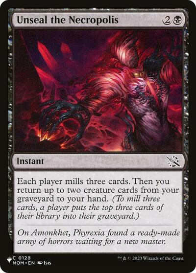 Unseal the Necropolis (LIST) #MOM-128 Common (Lightly Played) The List Reprints Magic: The Gathering: 2026