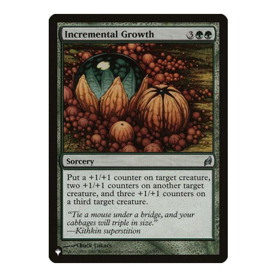 Incremental Growth (LIST) #221/301 Uncommon (Lightly Played) The List Reprints Magic: The Gathering: 2026