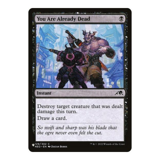 You Are Already Dead (LIST) #129/302 Common (Moderately Played) The List Reprints Magic: The Gathering: 2026