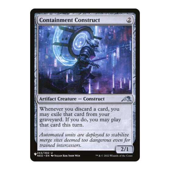 Containment Construct (LIST) #243/302 Uncommon (Lightly Played) The List Reprints Magic: The Gathering: 2026
