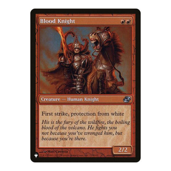 Blood Knight (LIST) #115/165 Uncommon (Lightly Played) The List Reprints Magic: The Gathering: 2026