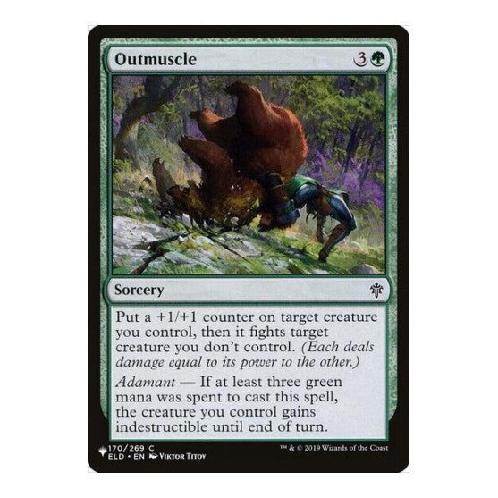 Outmuscle (LIST) #170/269 Common (Lightly Played) The List Reprints Magic: The Gathering: 2026