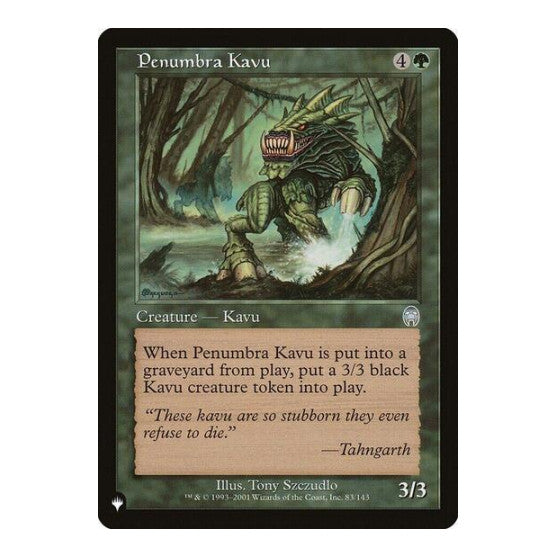 Penumbra Kavu (LIST) #83/143 Uncommon (Lightly Played) The List Reprints Magic: The Gathering: 2026