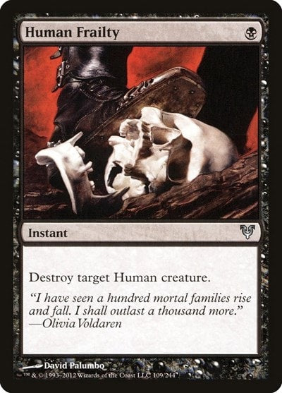 Human Frailty (AVR) #109 Uncommon Avacyn Restored Magic: The Gathering: 2012
