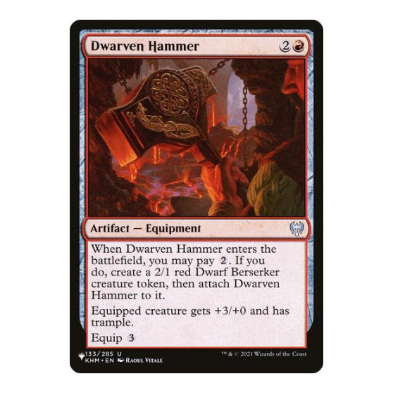 Dwarven Hammer (LIST) #133/285 Uncommon (Lightly Played) The List Reprints Magic: The Gathering: 2026