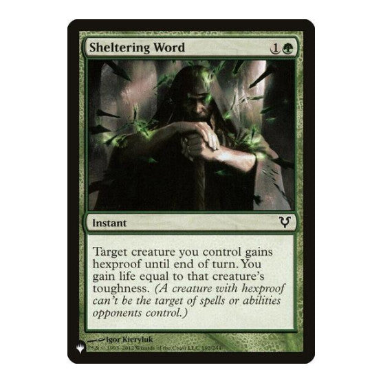 Sheltering Word (LIST) #192/244 Common (Lightly Played) The List Reprints Magic: The Gathering: 2026