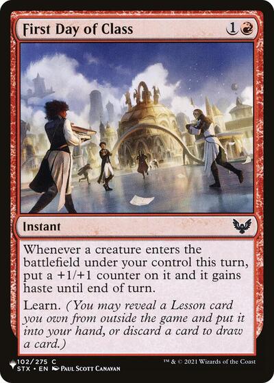 First Day of Class (LIST) #STX-102 Common (Lightly Played) The List Reprints Magic: The Gathering: 2026