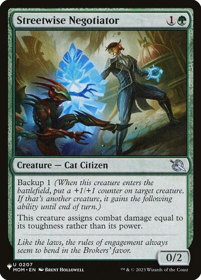 Streetwise Negotiator (LIST) #0207 Uncommon (Lightly Played) The List Reprints Magic: The Gathering: 2026