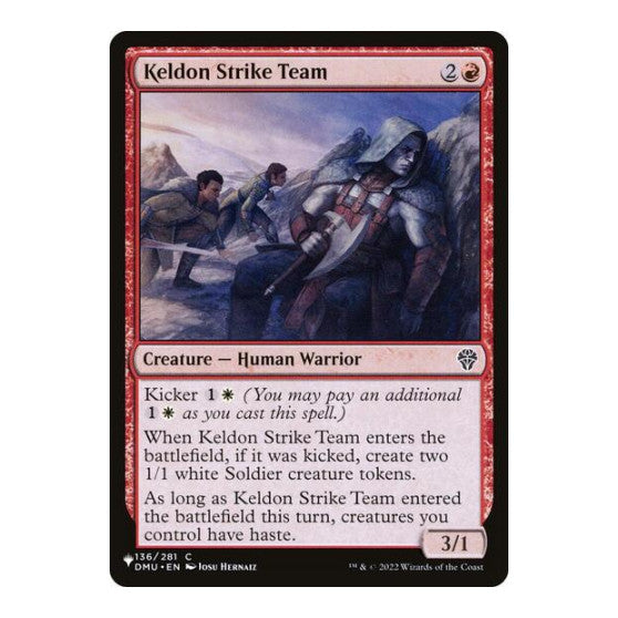 Keldon Strike Team (LIST) #136/281 Common (Lightly Played) The List Reprints Magic: The Gathering: 2026