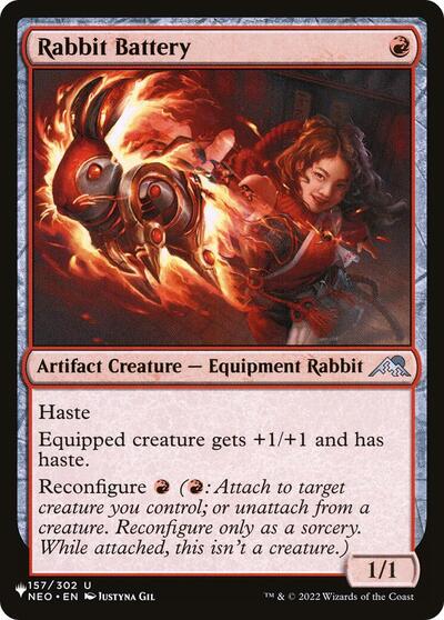 2026 Magic: The List Reprints (LIST) - Rabbit Battery (#NEO-157, Uncommon) (Lightly Played)