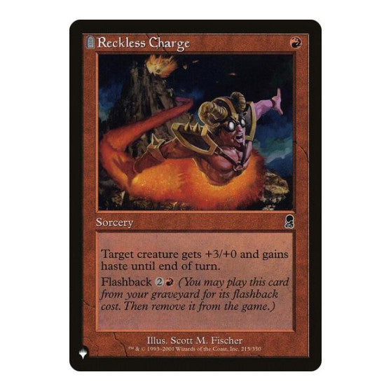 Reckless Charge (LIST) #215/350 Common (Lightly Played) The List Reprints Magic: The Gathering: 2026