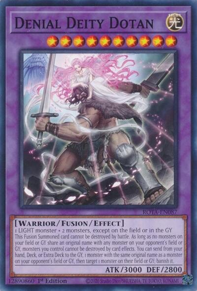 Denial Deity Dotan (ROTA) #ROTA-EN087 Common (1st Edition Near Mint) Rage of the Abyss YuGiOh: 2024
