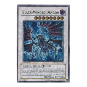 Black-Winged Dragon (UTR) (TSHD) #TSHD-EN040 Ultimate Rare (Unlimited Moderately Played) The Shining Darkness YuGiOh: 2010