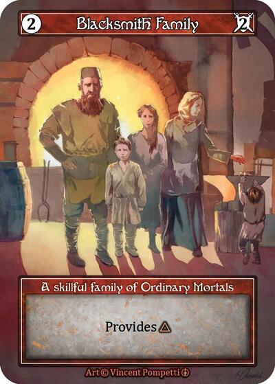 Blacksmith Family (Foil) (ART) Ordinary (Foil Near Mint) Arthurian Legends Sorcery: Contested Realm: 2024