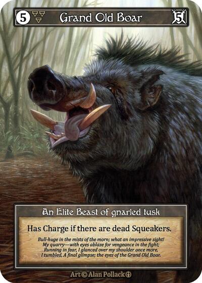 Grand Old Boar (Foil) (ART) Elite (Foil Near Mint) Arthurian Legends Sorcery: Contested Realm: 2024