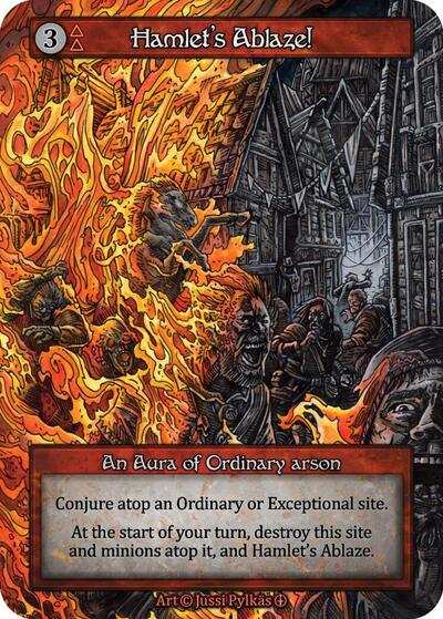 Hamlets Ablaze (ART) Ordinary (Near Mint) Arthurian Legends Sorcery: Contested Realm: 2024