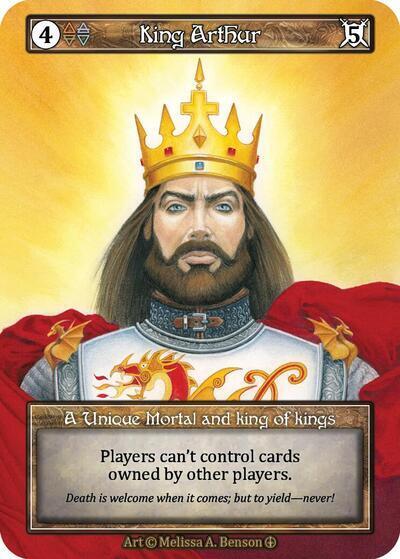 King Arthur (Foil) (ART) Unique (Foil Near Mint) Arthurian Legends Sorcery: Contested Realm: 2024