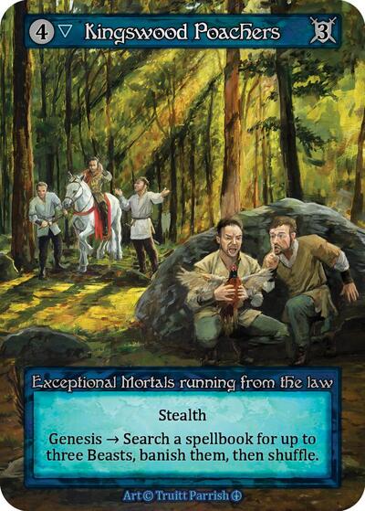 Kingswood Poachers (ART) Exceptional (Near Mint) Arthurian Legends Sorcery: Contested Realm: 2024