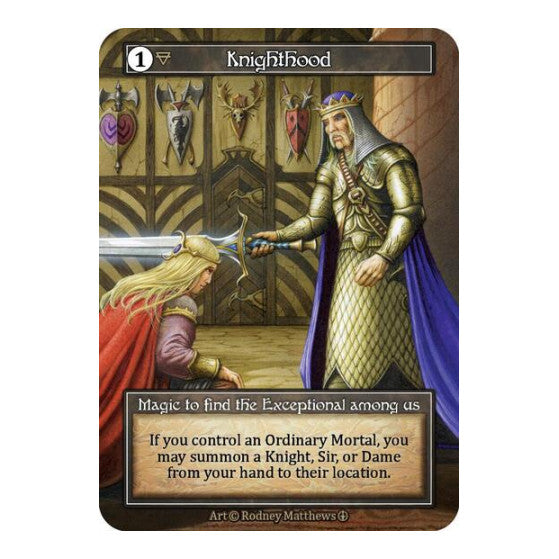 Knighthood (Foil) (ART) Exceptional (Foil Near Mint) Arthurian Legends Sorcery: Contested Realm: 2024