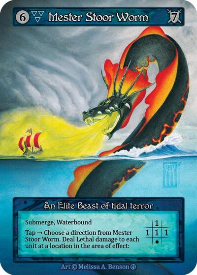 Mester Stoor Worm (ART) Elite (Near Mint) Arthurian Legends Sorcery: Contested Realm: 2024