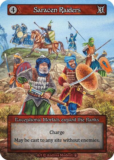 Saracen Raiders (ART) Exceptional (Near Mint) Arthurian Legends Sorcery: Contested Realm: 2024