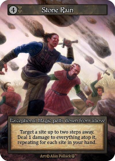 Stone Rain (ART) Exceptional (Near Mint) Arthurian Legends Sorcery: Contested Realm: 2024