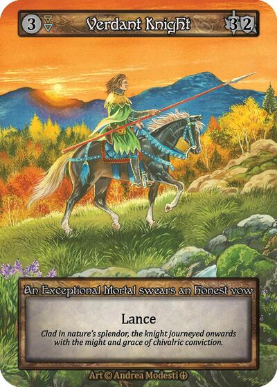 Verdant Knight (ART) Exceptional (Near Mint) Arthurian Legends Sorcery: Contested Realm: 2024