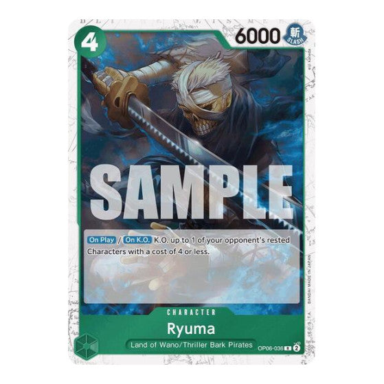 Ryuma (Jolly Roger Foil) (PRB-01) #OP06-036 Rare Premium Booster -The Best- One Piece Card Game: 2024