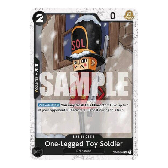 One-Legged Toy Soldier (Jolly Roger Foil) (PRB-01) #OP05-081 Uncommon (Foil Near Mint) Premium Booster -The Best- One Piece Card Game: 2024